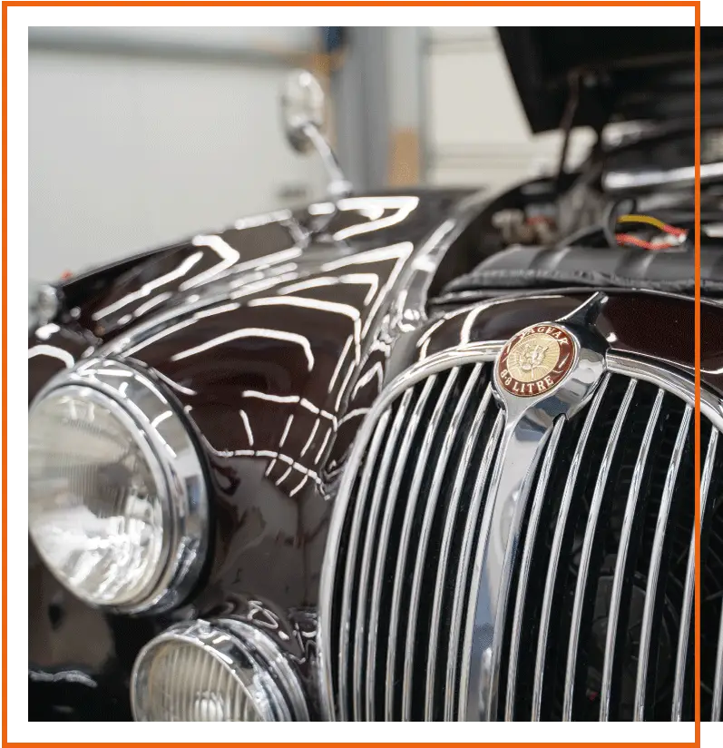 Oldtimer Jaguar Aufbereitung